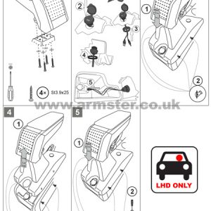 Ford Connect Armster S Armrest